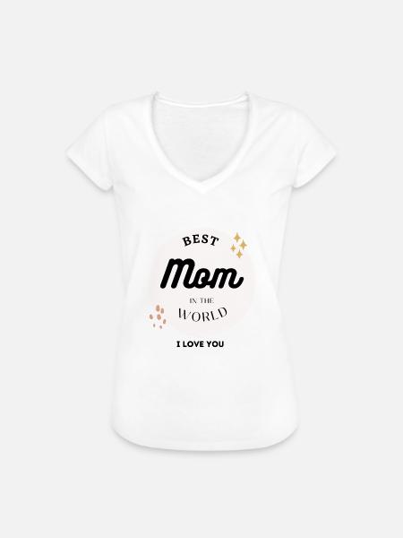 Beste mama - Frauen Vintage T-Shirt - Weiß