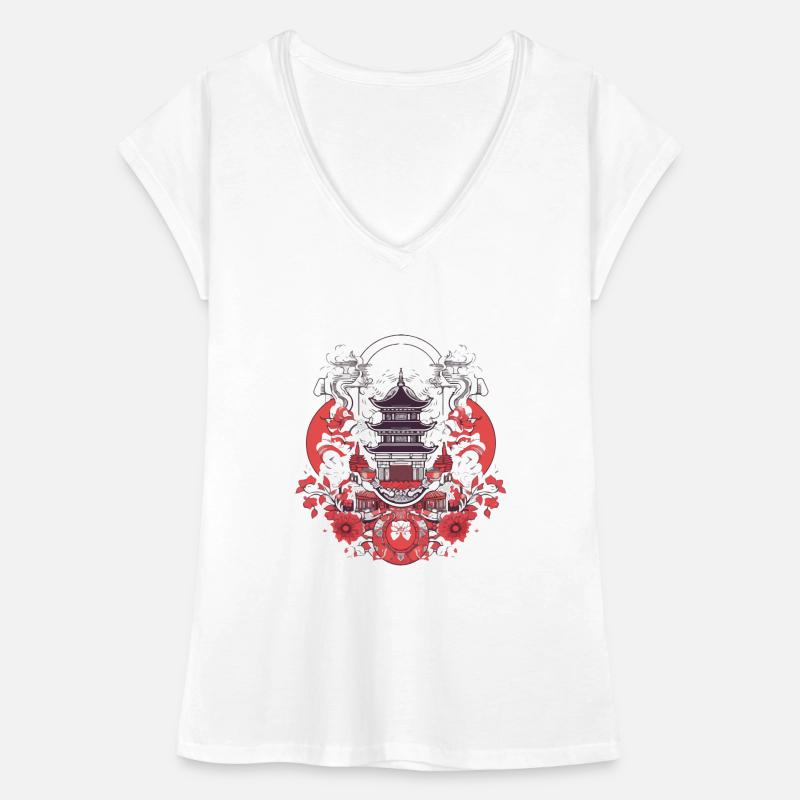 Folklore chinois T-shirt vintage Femme