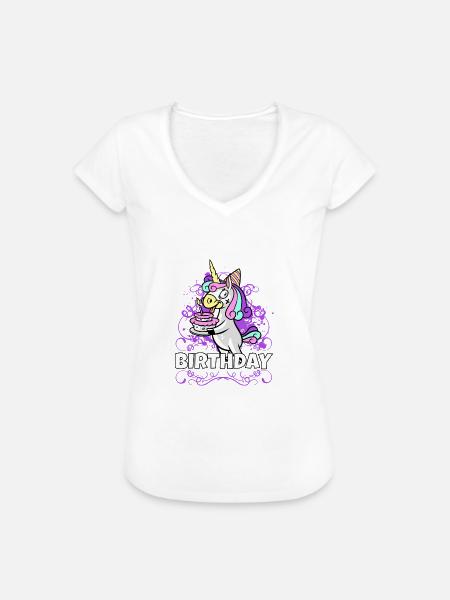 Birthday - Frauen Vintage T-Shirt - Weiß