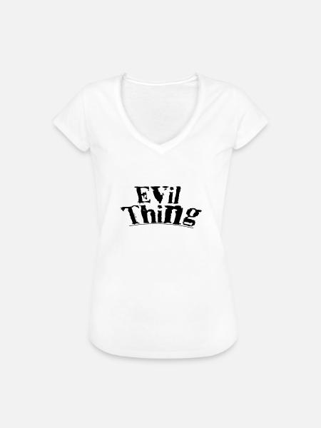 Evil thing - Frauen Vintage T-Shirt - Weiß