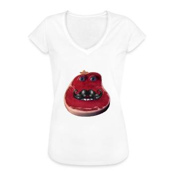 Spanish Egg Egg Egg Tiktok meme funny baby shower - Women's Vintage T-Shirt - white - Front - Danielle (179cm)