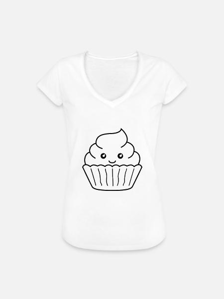 sweet cupcake - Frauen Vintage T-Shirt - Weiß