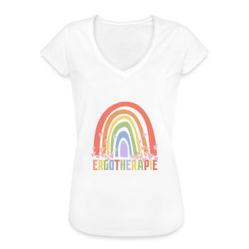 Ergotherapie Regenbogen Ergotherapeutin - Frauen Vintage T-Shirt - Weiß - Vorne