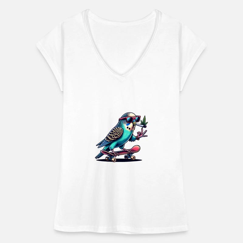 Perruche flagrante T-shirt vintage Femme