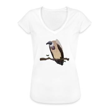 Vautours - T-shirt vintage Femme - blanc - Devant - Danielle (179cm)