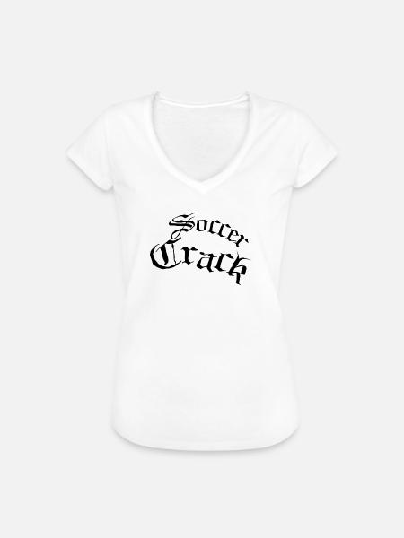 Soccer Crack - Frauen Vintage T-Shirt - Weiß
