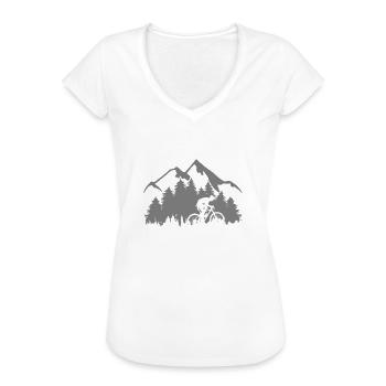 MTB - ICH BIN DER MOTOR - ohne Akku - Frauen Vintage T-Shirt - Weiß - Vorne