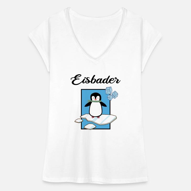 Eisbader Winterbaden Eisloch Kältetherapie Eisbad Frauen Vintage T-Shirt