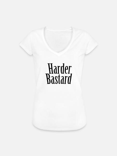 Harder bastard - Frauen Vintage T-Shirt - Weiß