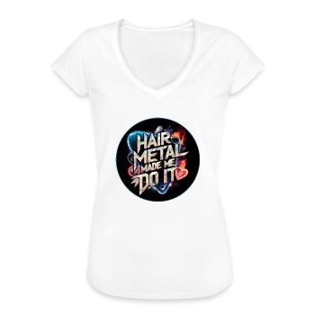 Hair Metal - Frauen Vintage T-Shirt - Weiß - Vorne