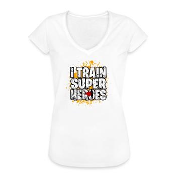 Superhelden - Frauen Vintage T-Shirt - Weiß - Vorne