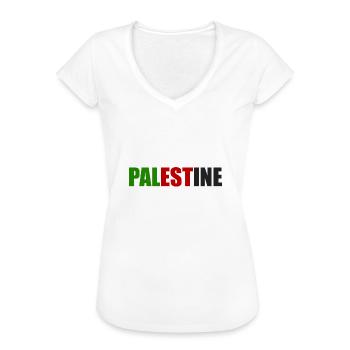 Palestina arabisch Araber Gaza Nation Herkunft - Frauen Vintage T-Shirt - Weiß - Vorne