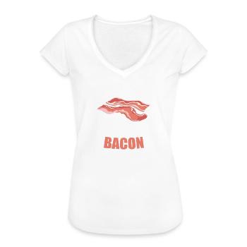 Schinken - Frauen Vintage T-Shirt - Weiß - Vorne