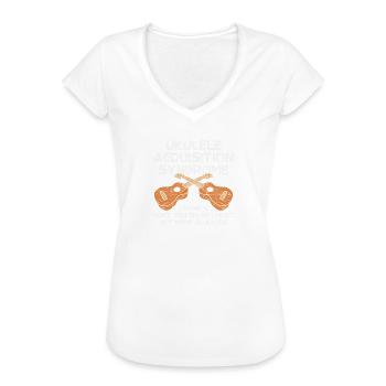 Ukulelen-Akquisitionssyndrom - Frauen Vintage T-Shirt - Weiß - Vorne