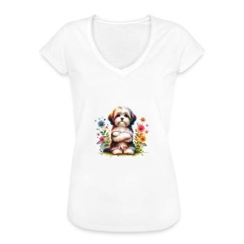 Havanese Lustiger Spruch Nope für Hundeliebhaber - Frauen Vintage T-Shirt - Weiß - Vorne