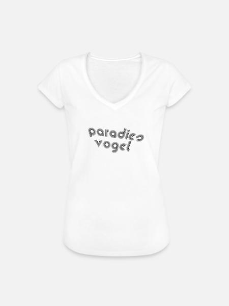 Paradiesvogel - Frauen Vintage T-Shirt - Weiß