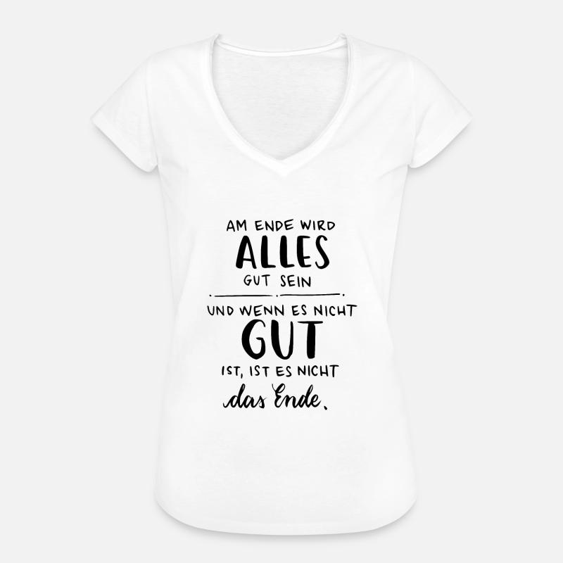 Everything will be fine - Women's Vintage T-Shirt - white