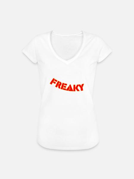 Freaky - Frauen Vintage T-Shirt - Weiß