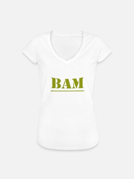 Bam - Frauen Vintage T-Shirt - Weiß