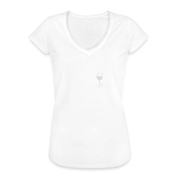 It's wine o'clock - Wein trinken - Frauen Vintage T-Shirt - Weiß - Vorne