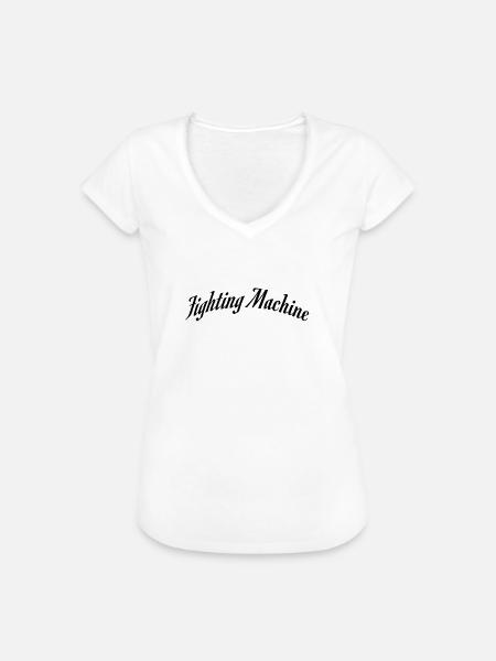Fighting machine - Frauen Vintage T-Shirt - Weiß