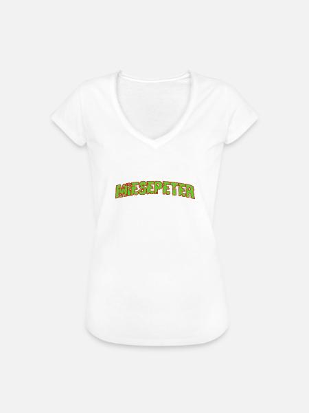 Miesepeter - Frauen Vintage T-Shirt - Weiß