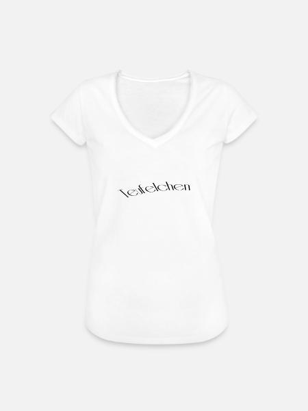 Teufelchen - Frauen Vintage T-Shirt - Weiß