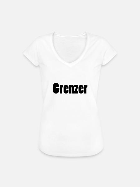 Grenzer - Frauen Vintage T-Shirt - Weiß