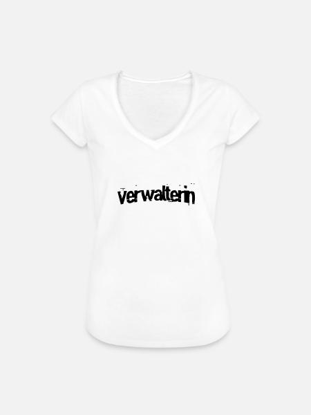Verwalterin - Frauen Vintage T-Shirt - Weiß