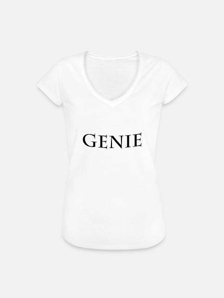 Genie - Frauen Vintage T-Shirt - Weiß