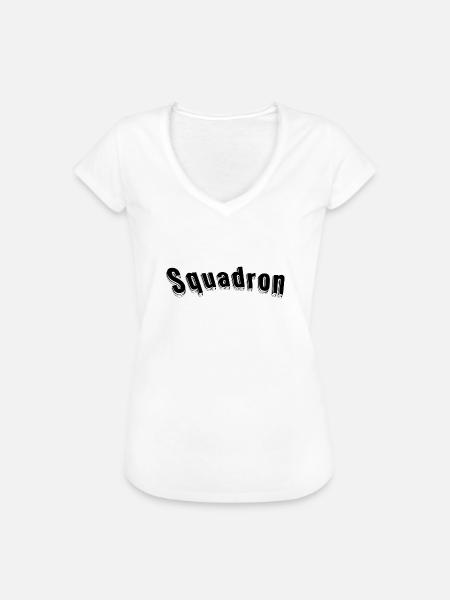 Squadron - Frauen Vintage T-Shirt - Weiß