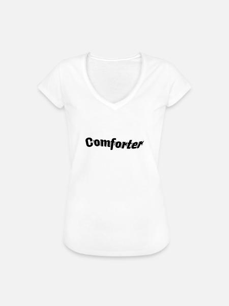 Comforter - Frauen Vintage T-Shirt - Weiß