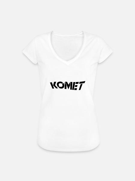 Komet - Frauen Vintage T-Shirt - Weiß