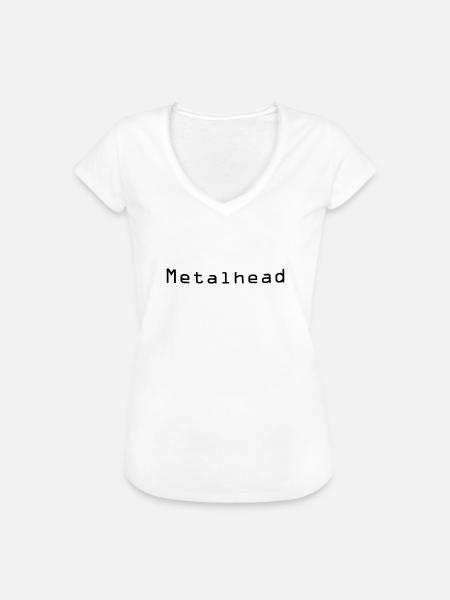 Metalhead - Frauen Vintage T-Shirt - Weiß