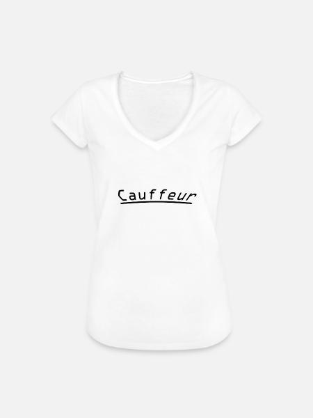 Chauffeur - Frauen Vintage T-Shirt - Weiß