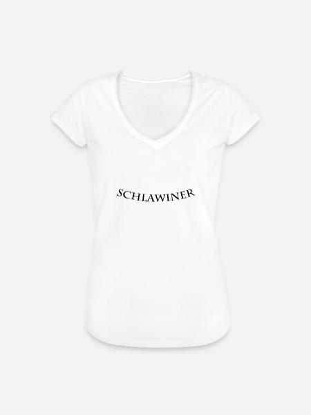 Schlawiner - Frauen Vintage T-Shirt - Weiß