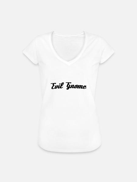 Evil gnome - Frauen Vintage T-Shirt - Weiß