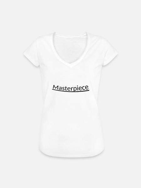 Masterpiece - Frauen Vintage T-Shirt - Weiß