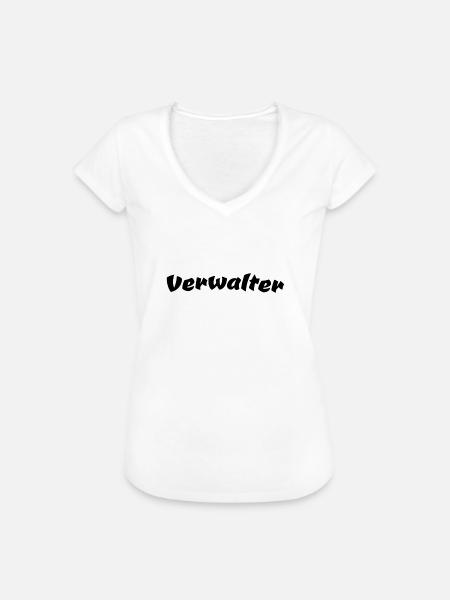 Verwalter - Frauen Vintage T-Shirt - Weiß