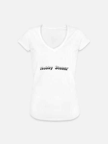Hobby stoner - Frauen Vintage T-Shirt - Weiß