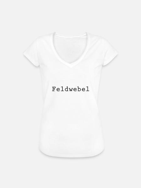 Feldwebel - Frauen Vintage T-Shirt - Weiß