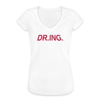 Doktor Doktortitel Doktorand Promotion Ingenieur - Frauen Vintage T-Shirt - Weiß - Vorne