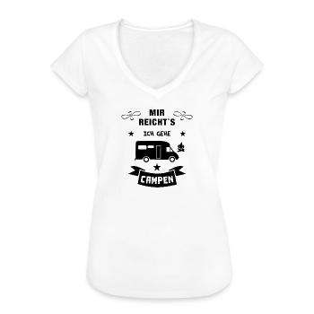 mir reichts camping wohnmobil - Frauen Vintage T-Shirt - Weiß - Vorne - Danielle (179cm)