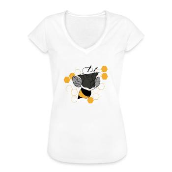 Imker Biene - Frauen Vintage T-Shirt - Weiß - Vorne