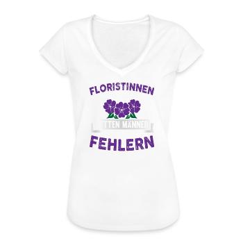 Floristinnen Florist - Frauen Vintage T-Shirt - Weiß - Vorne