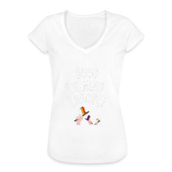 Guten Abend Europa - Frauen Vintage T-Shirt - Weiß - Vorne