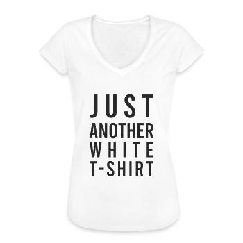 Nur ein anderes weißes T-Shirt - Frauen Vintage T-Shirt - Weiß - Vorne