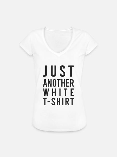 Nur ein anderes weißes T-Shirt - Frauen Vintage T-Shirt - Weiß