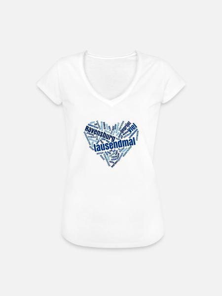Ravensburg Herz - Frauen Vintage T-Shirt - Weiß