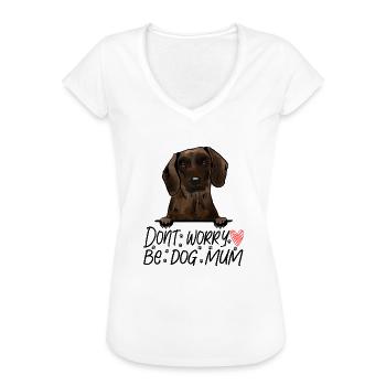 bayerischer gebirgsschweißhund - Frauen Vintage T-Shirt - Weiß - Vorne